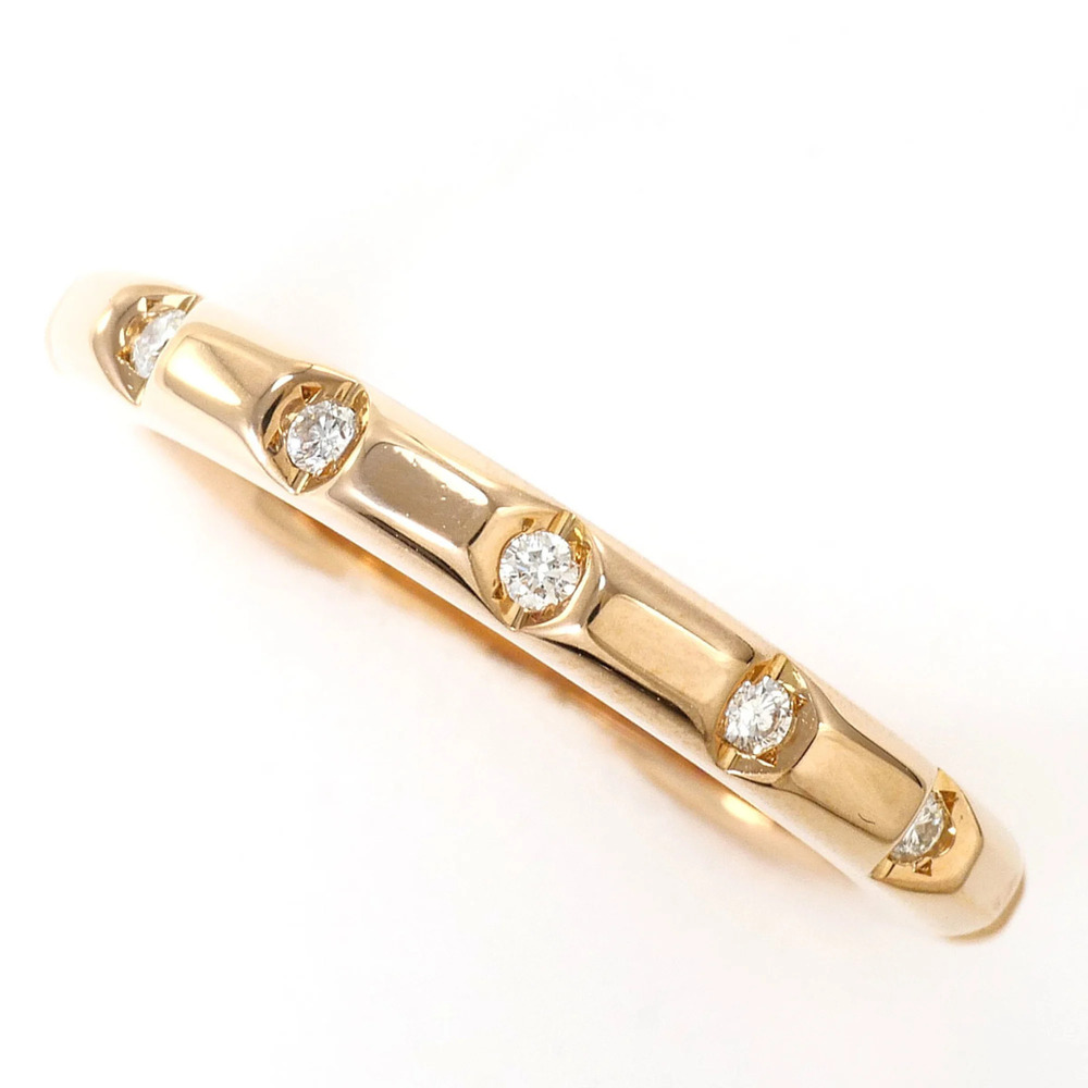 18K (18-karat) Pink Gold Ring with 0.12ct Diamond and Ruby, Certificate of Au...